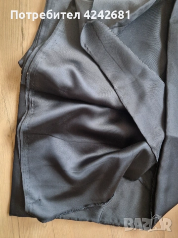 Нов плат Черен сатен 2.00х2.60 м, снимка 2 - Платове и дамаски - 53575268