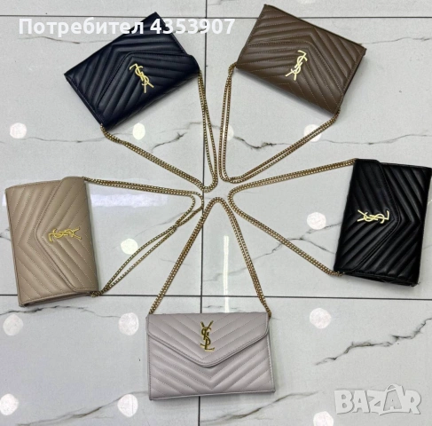  Saint Laurent дамска чанта, снимка 3 - Чанти - 53232077