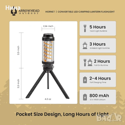 Многофункционална лампа с мини статив, зареждаема с USB, снимка 8 - Настолни лампи - 53487186