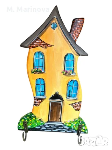 Ръчно рисувана (Handmade) закачалка за ключове , снимка 1