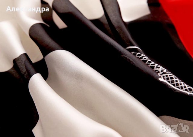 Стилен и красив копринен шал , снимка 7 - Шалове - 41743005