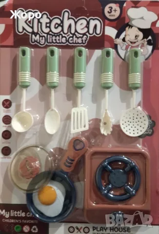ДЕТСКИ КУХНЕНСКИ КОМПЛЕКТ С КОТЛОН КН2403, снимка 2 - Образователни игри - 47957651