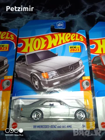 3 броя Hot Wheels Mercedes-Benz 560 SEC AMG 89', снимка 3 - Коли, камиони, мотори, писти - 49362747