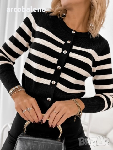 Дамски елегантен пуловер с копчета MARTINIQUE, 2цвята , снимка 9 - Блузи с дълъг ръкав и пуловери - 51855197