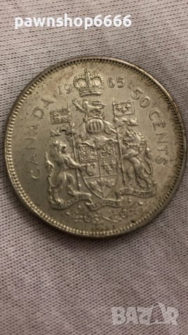 Сребърни монети Canada 50 cents, 1965-1966, снимка 9 - Нумизматика и бонистика - 40504695
