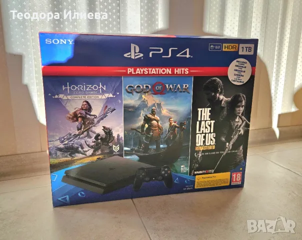 Playstation 4 Slim 1 TB с 2 джойстика, снимка 1 - PlayStation конзоли - 48509896