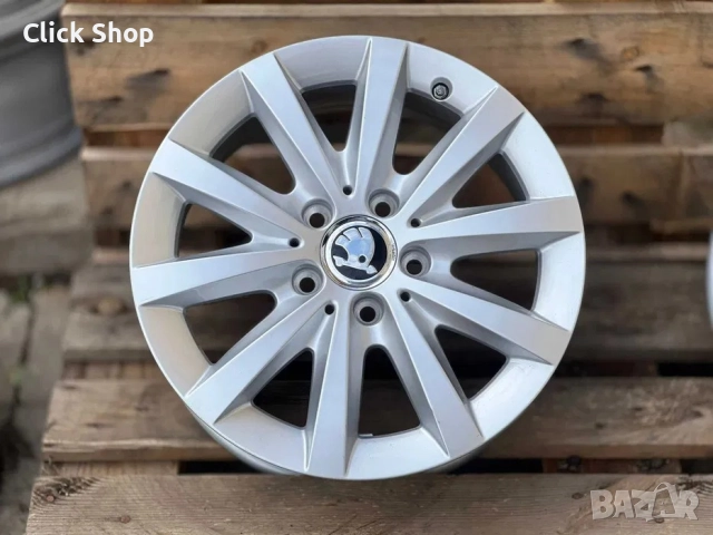 5х112 16 Джанти Skoda Octavia SuperB 5x112 Шкода Супърб Октавиа, снимка 3 - Гуми и джанти - 52435923