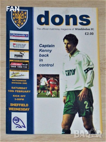 УИМБЪЛДЪН оригинални футболни програми 2000/01 - Шефилд Юнайтед, Уест Бромич, Престън, Шефилд Уензди, снимка 5 - Фен артикули - 38852044