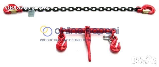 Укрепващи вериги и синджири за товари с тресчотка и куки от 4т до 16т