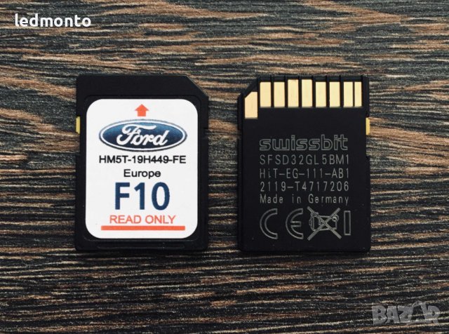 Ford F10 2023гд Оригинална EUROPE Sd Card Map Сд Карта Навигация, снимка 2 - Аксесоари и консумативи - 39422736