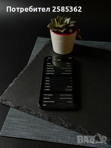 iPhone 12 Pro Max 256 GB Graphite / 100% Батерия / Перфектен технически, снимка 3 - Apple iPhone - 53584010