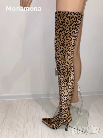 РАЗПРОДАЖБА Уникални ултрависоки ботуши/чизми Pinko, снимка 5 - Дамски ботуши - 47937703