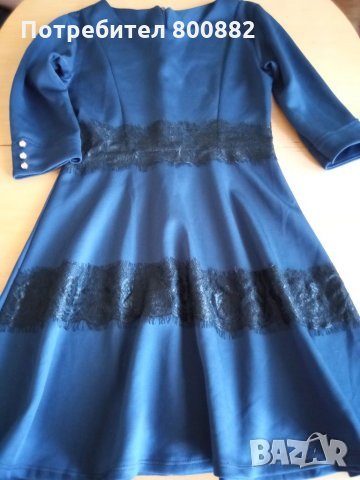 синя рокля С размер за сезона, снимка 2 - Рокли - 34904814