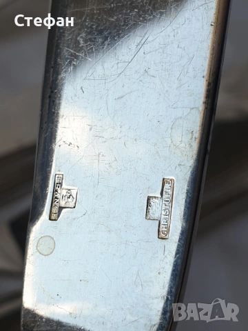 Комплект посребрени ножове за риба, снимка 6 - Антикварни и старинни предмети - 53536524