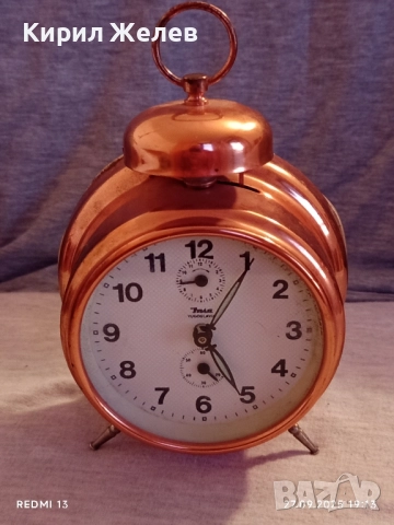 Рядък стар будилник INSA Югославия механичен за КОЛЕКЦИЯ 33447, снимка 8 - Антикварни и старинни предмети - 51859531