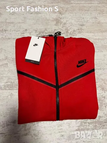 Мъжки екип Nike Tech Fleece Red, снимка 2 - Спортни дрехи, екипи - 49703927