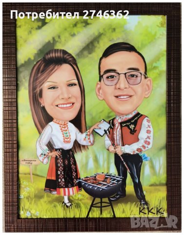 Дигитална Карикатура-шарж в рамка, снимка 18 - Картини - 29493243