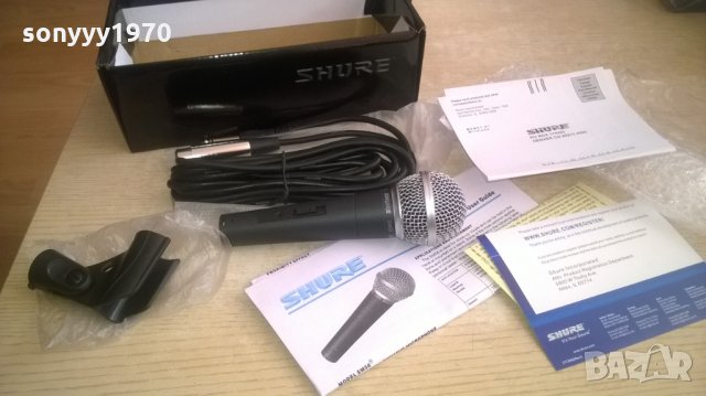 SHURE SM58 NEW-ПЪЛЕН КОМПЛЕКТ-ВНОС ШВЕИЦАРИЯ, снимка 7 - Микрофони - 27777934