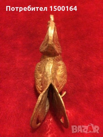 Бронзова статуетка Петел, снимка 3 - Колекции - 35307089