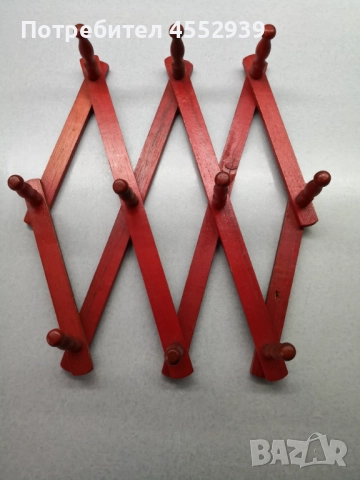 Дървена закачалка разтегателна, снимка 6 - Закачалки - 51658290