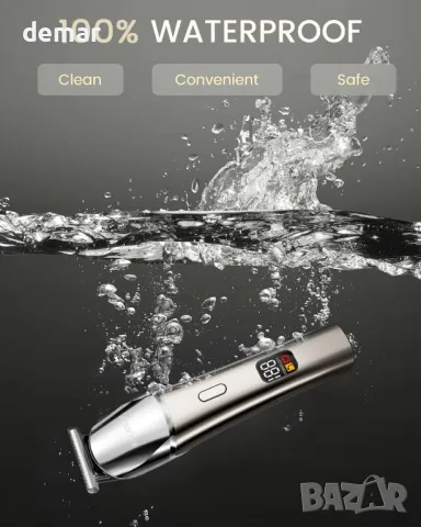 KNCANEO Машинка за подстригване за мъже, 11 в 1 с USB тип C, акумулаторна, снимка 6 - Машинки за подстригване - 47653580