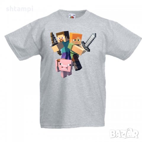 Детска тениска майнкрафт Minecraft 2