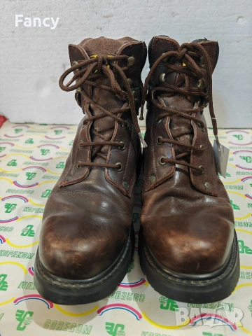 Мъжки кожени боти Caterpillar 45 номер , снимка 3 - Мъжки боти - 53335489