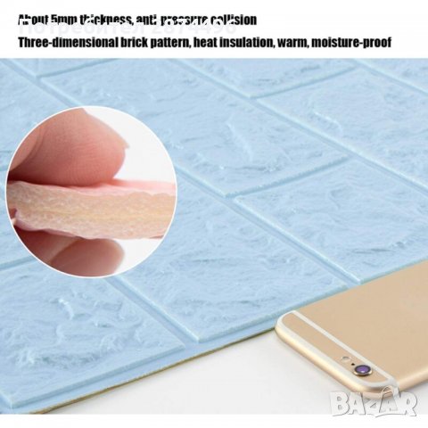 3740 Самозалепващи се 3Д тапети-имитация на тухли, снимка 3 - Други стоки за дома - 37758627