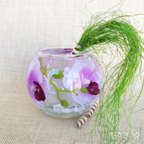 Мултифунционален стъклен декоративен съд; Орхидеи в смола., снимка 11 - Декорация за дома - 50759478