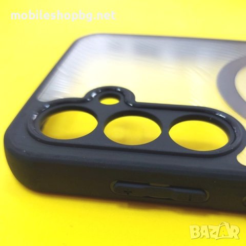 калъф за Samsung Galaxy S23 FE прозрачен твърд с черна рамка MagSafe LUX, снимка 6 - Калъфи, кейсове - 44048794