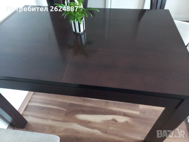 Трапезна масивна маса от дърво, снимка 1 - Маси - 53505772