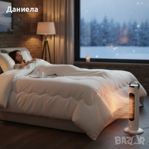 Вентилаторна печка 2 в 1 за бързо и равномерно отопление + целогодишен олекотен юрган за спокоен сън, снимка 5 - Отоплителни печки - 53354582