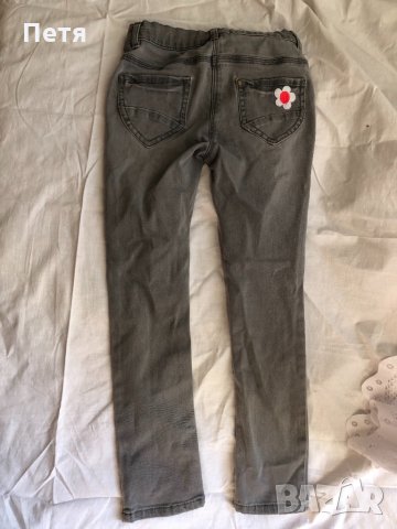 Мини Маус Детски сиви ластични дънки, снимка 4 - Детски панталони и дънки - 32812737