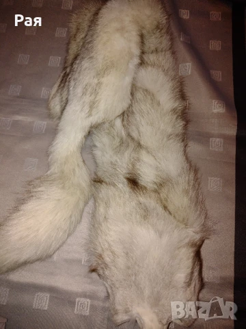 Шал яка от полярна бяла лисица, снимка 3 - Шалове - 50663133