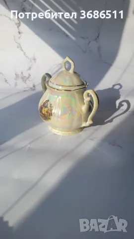 Стар порцеланов сервиз със седефено покритие, снимка 4 - Сервизи - 48556635