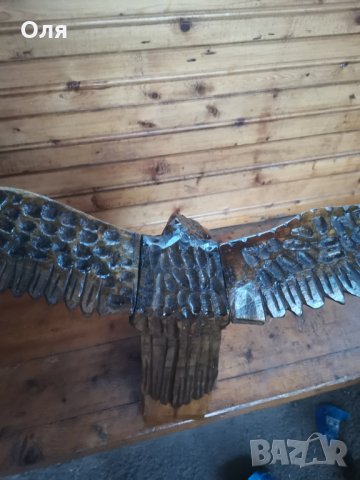 Продавам дървена фигура орел , снимка 4 - Декорация за дома - 28820671