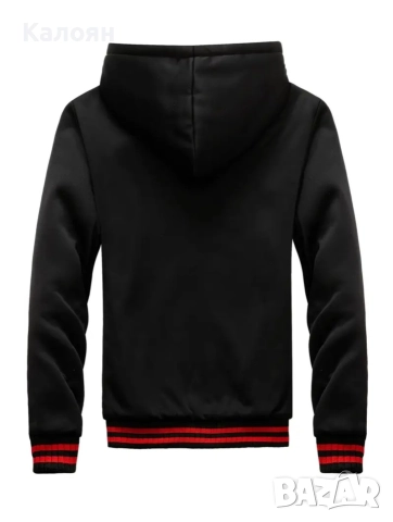 Горнище/Суитшър черно и червено XL, снимка 2 - Други - 52727032