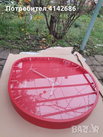 Стенен часовник с два циферблата , снимка 3 - Антикварни и старинни предмети - 52306989