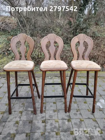 Дървени бар столове С20, снимка 1