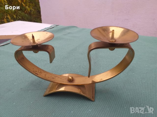 Стар метален руски свещник от 1971г, снимка 3 - Други - 34806419