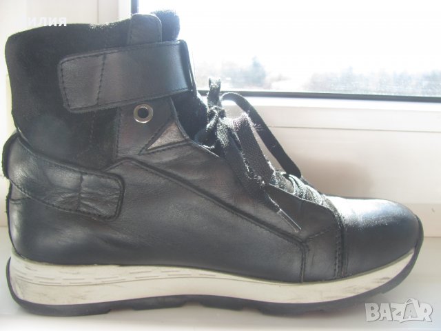 Боти за момиче/жена от хубава естествена кожа, стабилна студоизолираща подметка, снимка 10 - Дамски боти - 34621834