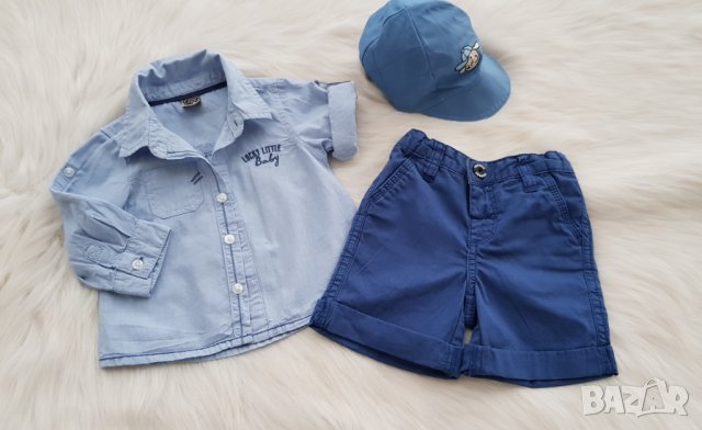 Риза панталон и шапка за момче 3-6 месеца, снимка 8 - Комплекти за бебе - 33489406