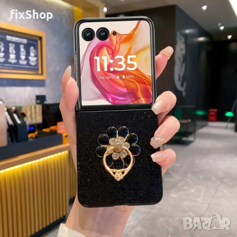 алъф за Motorola Razr 60 – луксозен дизайн с пръстен държач – Нов
