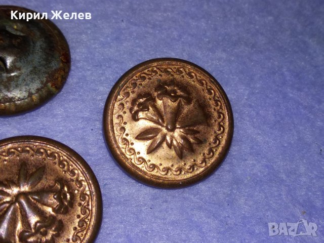 ТРИ СТАРИ ФЛОРАЛНО ОРНАМЕНТИРАНИ МЕТАЛНИ РЕТРО КОПЧЕТА 14333, снимка 6 - Колекции - 43551264