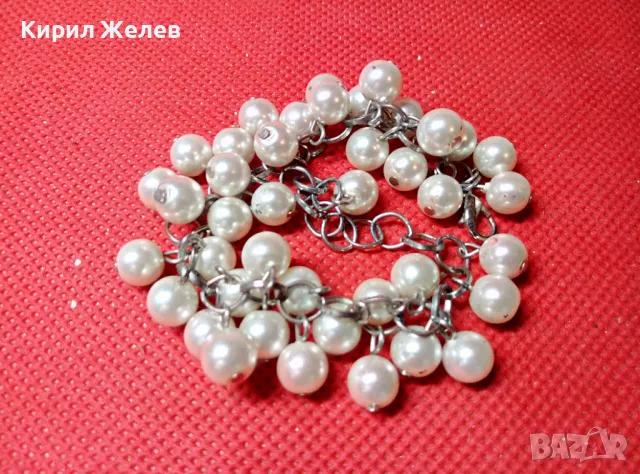 СРЕБРИСТА ГИЗДАВА ПЕРЛЕН Тип ВИНТИДЖ АРТ СТИЛ ГРИВНА 23784, снимка 6 - Гривни - 47307749