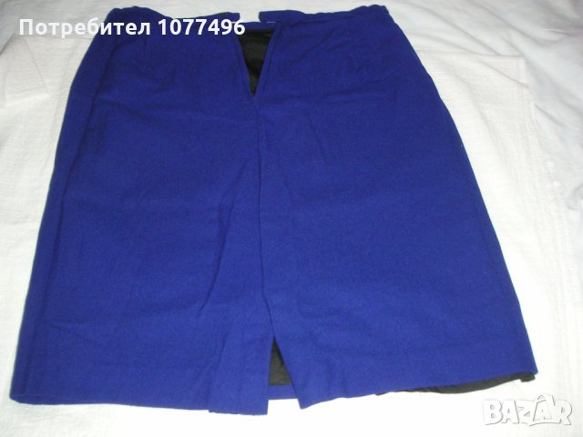 Дамска Пола Поли Рипсено Кадифе Дамски Костюми Вълнена пола Кралско синьо, снимка 14 - Поли - 28374779