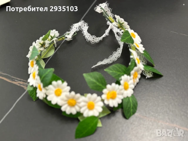 Диадема венче от цвете , снимка 1