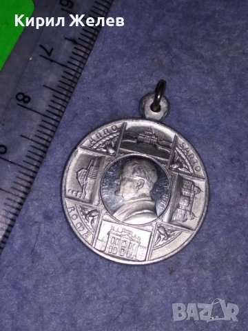 КАТОЛИЧЕСКИ РЕЛИГИОЗЕН МЕДАЛЬОН ИКОНКА ДВУСТРАННА РЯДКА ПОСРЕБРЕНА ИТАЛИЯ 31231, снимка 5 - Колиета, медальони, синджири - 39856813
