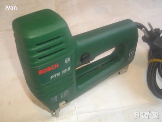 BOSCH PTK19E Made in Germany 2005г. ОРИГИНАЛЕН НЕМСКИ БОШ ЕЛЕКТРИЧЕСКИ ТАКЕР КОМБИНИРАН КАТО НОВ , снимка 10 - Други инструменти - 49329135