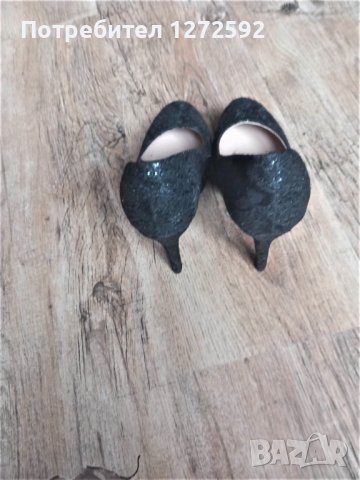 Черни дамски обувки, снимка 4 - Дамски обувки на ток - 40549195